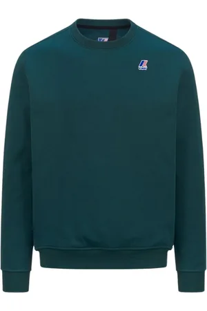 K-Way Sweatshirts & Hoodies, Herr, S, Bomull, Crewneck Sweatshirt med Logo