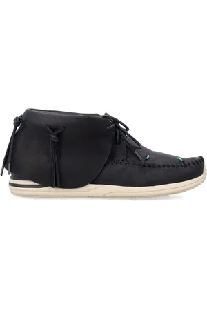 VISVIM Skor, Herr, 44 EU, Läder, Svarta Sneakers med Pärl Detalj