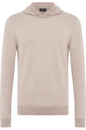 Kiton Stickade tröjor & koftor, Herr, S, Kashmir, Hooded Pullover