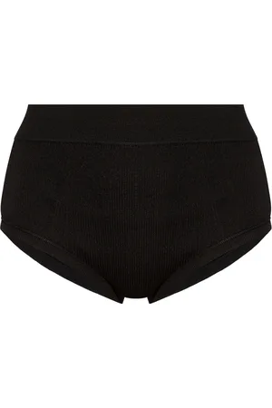 Jil Sander Underkläder, Dam, M, Bomull, Högmidjade ribbade trosor