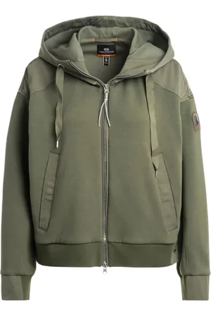 Parajumpers Sweatshirts & Hoodies, Dam, S, Bomull, Hybrid Hooded Sweatshirt Patchwork Fleece