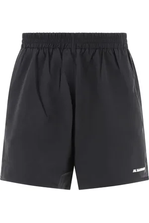 Jil Sander Shorts, Herr, L, Bomull, Elastiska Shorts med Logotryck i Midjan
