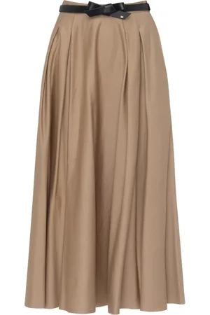 Elisabetta Franchi Kjol, Dam, S, Polyester, Tortora Bälteskjol