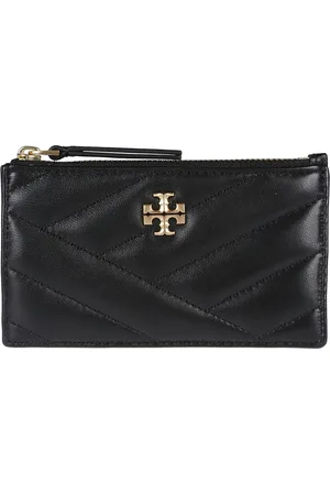 Tory Burch Accessoarer, Dam, ONE Size, Läder, Chevron Zip Kreditkortsfodral