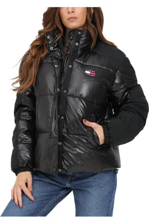 Tommy Hilfiger Jacka, Herr, L, Svart pufferjacka med ton-i-ton-märke