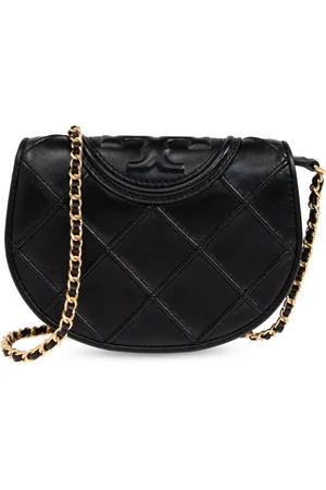 Tory Burch Accessoarer, Dam, ONE Size, Läder, Mini Fleming Soft Läder Kedjeplånbok
