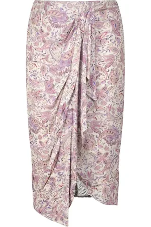 Isabel Marant Kjol, Dam, L, Paisley Draped Midi Kjol