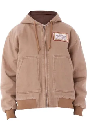 Obey Sweatshirts & Hoodies, Herr, L, Huvjacka i beige