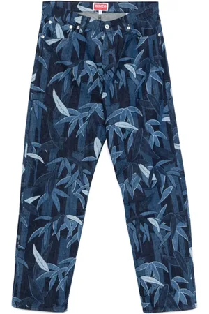 Kenzo Jeans, Herr, W29, Bomull, Indigo Blå Jeans med Knappgylf