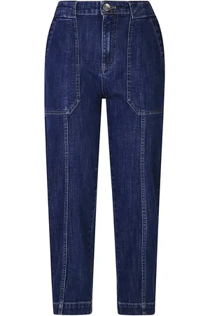 ELEVENTY Jeans, Dam, 2Xs, Denim, Denim Cotton Fatigue Pants