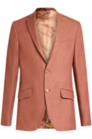 Etro Jacka, Herr, M, Linne, Brun Linneblazer Klassisk Stil