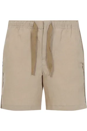 Orlebar Brown Shorts, Herr, W34, Linne, Stiliga Linne Bermuda Shorts