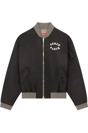 Kenzo Jacka, Herr, L, Bomull, Svart Tiger Bomberjacka