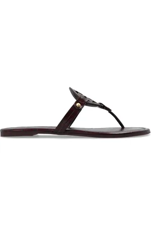Tory Burch Skor, Dam, 36 EU, Läder, Miller Croc-Embossed Lädersandal