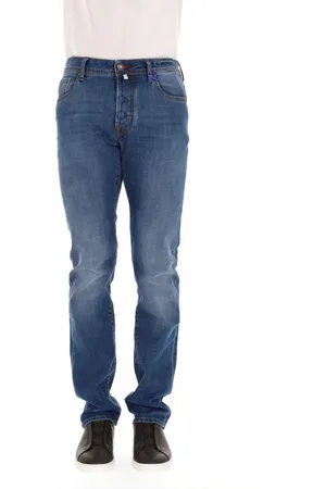 Jacob Cohen Jeans, Herr, W33, Bomull, Leather Label Bard Jeans
