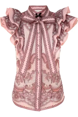 ZIMMERMANN Blusar & Skjortor , Dam, M, Linne, Crush Frilled Shirt