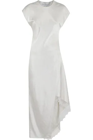 J.W.Anderson Klänning, Dam, S, Polyester, Chic Lagerkantad Topp med Spetsdetaljer