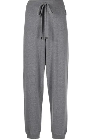 Moncler Byxor, Herr, S, Kashmir, Logo Patch Grå Joggingbyxor