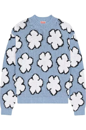 Kenzo Stickade tröjor & koftor, Dam, M, Bomull, Boke Flower Tröja