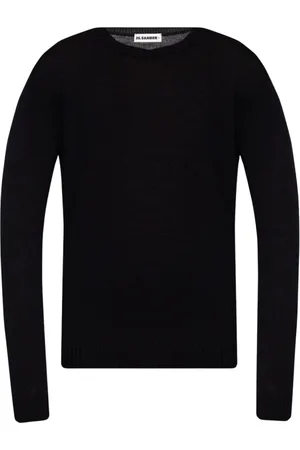 Jil Sander Stickade tröjor & koftor, Herr, L, Crewneck Ulltröja