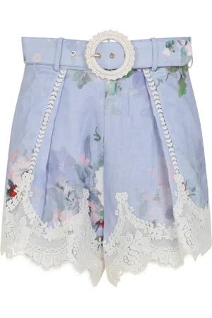 ZIMMERMANN Shorts, Dam, S, Linne, Everley Spetsdetaljerade Shorts