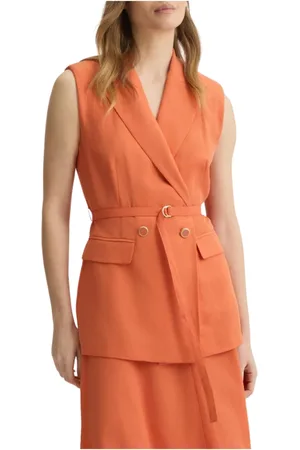 Liu Jo Jacka, Dam, XS, Terracotta Waistcoat Model Wa5133 T4818