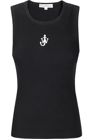 J.W.Anderson Topp, Dam, XS, Bomull, Anchor Broderad Västs