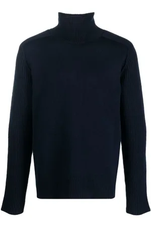 Jil Sander Stickade tröjor & koftor, Herr, S, Ull Långärmad Tröja