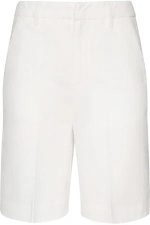 Dondup Shorts, Dam, W26, Vita Jersey Shorts med Hög Midja