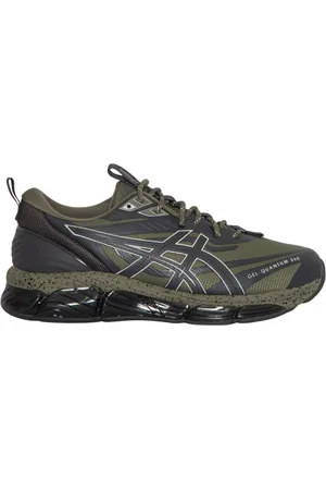 Asics Skor, Herr, 44 1/2 EU, Användbara Sneakers i Mantel Grön/Grå