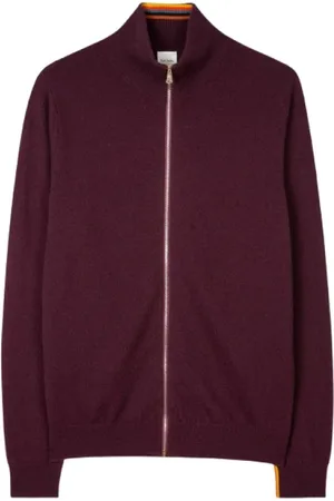 Paul Smith Sweatshirts & Hoodies, Herr, S, Kashmir, Full Zip Cashmere Sweatshirt