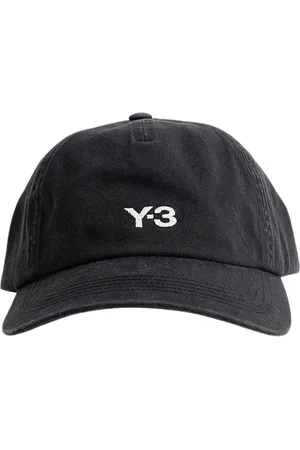 Y-3 Accessoarer, unisex, ONE Size, Bomull, Embroidered Front Logo Cap