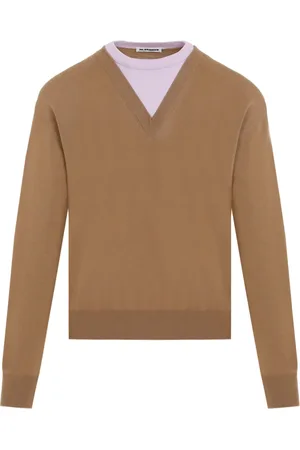 Jil Sander Stickade tröjor & koftor, Herr, M, Walnut Jumper