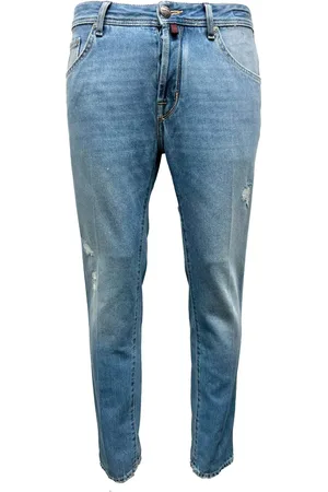 Jacob Cohen Jeans, Herr, W34, Bomull, Vintage Ljusa Skinny Jeans