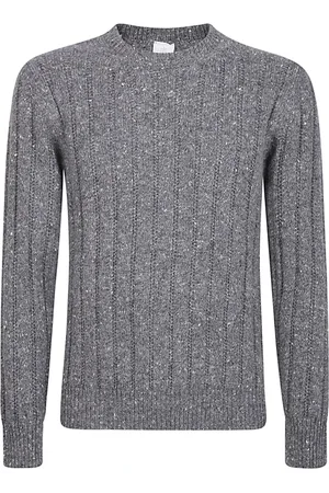 ELEVENTY Stickade tröjor & koftor, Herr, XL, Kashmir, Cashmere Wool Crewneck Sweater