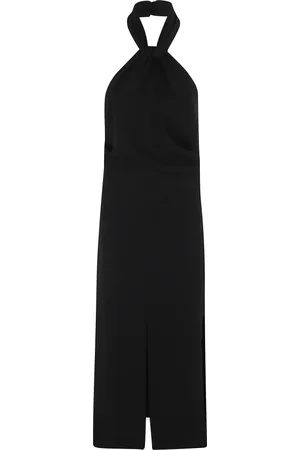 IRO Klänning, Dam, S, Polyester, Svart Korsryggs Klänning med Dragkedja