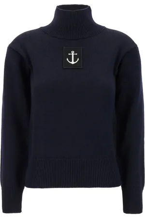 Jil Sander Stickade tröjor & koftor, Dam, S, Hög Halströja