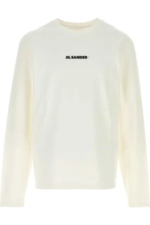 Jil Sander Topp, Herr, M, Bomull, Crewneck Långärmad T-shirt