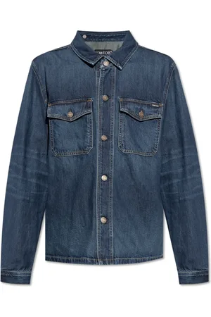 Tom Ford Skjorta, Herr, L, Denim, Denimskjorta
