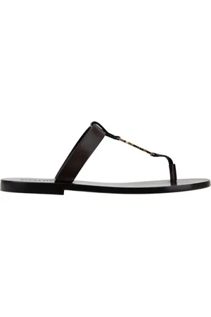 Saint Laurent Skor, Herr, 40 EU, Läder, Herr Slip-On Lädersandaler