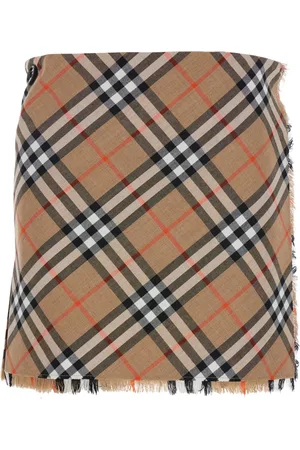 Burberry Kjol, Dam, XS, Polyester, Mini Kilt Kjol för Kvinnor