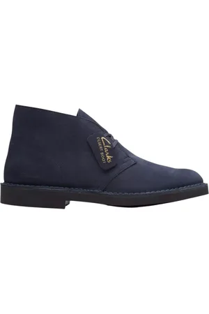 Clarks Skor, Herr, 45 EU, Mocka, Blå Mockaskor Elegant Bekväm Stil