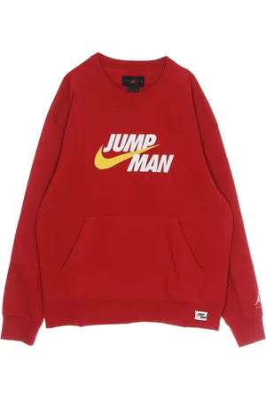 Jordan Sweatshirts & Hoodies, Herr, L, Bomull, Klassisk sweatshirt med rund hals och broderade logotyper