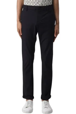 Dondup Byxor, Herr, W30, Bomull, Slim Fit Svarta Casual Byxor i Bomull