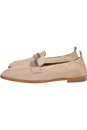 ELEVENTY Skor, Dam, 39 EU, Mocka, Mockasin med Strass i Mocka