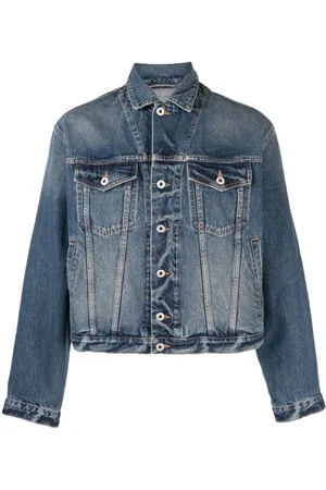 Kenzo Jacka, Herr, S, Bomull, Cropped Jeansjacka
