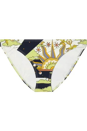 Tory Burch Badkläder, Dam, L, Nylon, Mönstrad Bikiniunderdel Klassisk Modell