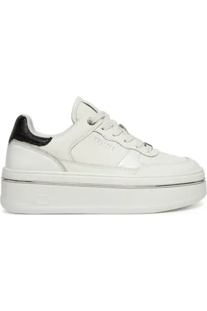 Twin-Set Skor, Dam, 36 EU, Läder, Vita Läder Sneakers