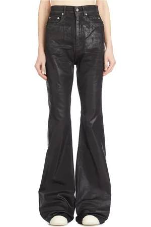Rick Owens Jeans, Dam, W26, Denim, Svarta Bootcut Denim Jeans