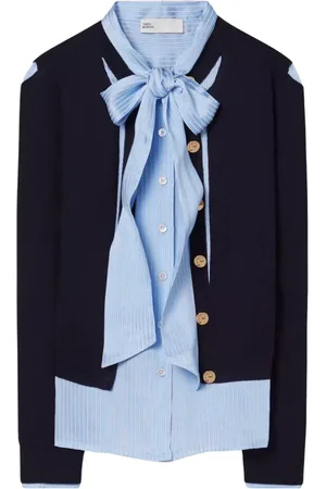 Tory Burch Blusar & Skjortor , Dam, S, Navy Ullkofta